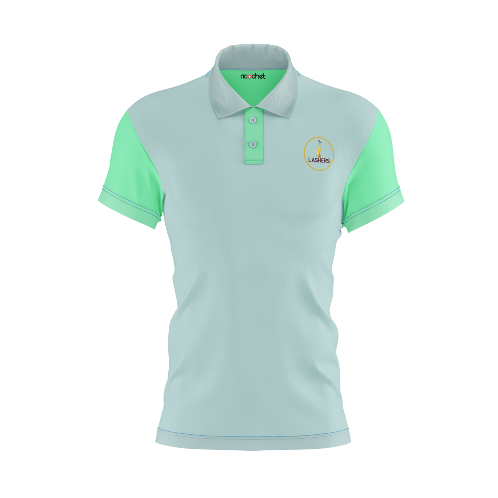 Grey/Mint accent Polo